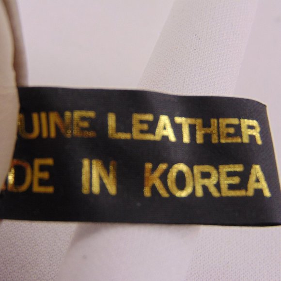 I. Magnin Design Studio White Leather w/Gold Stars Crossbody Bag - Picture 7 of 16